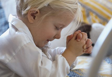 child praying