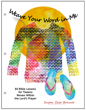 Vibrant illustration with sandals and sun